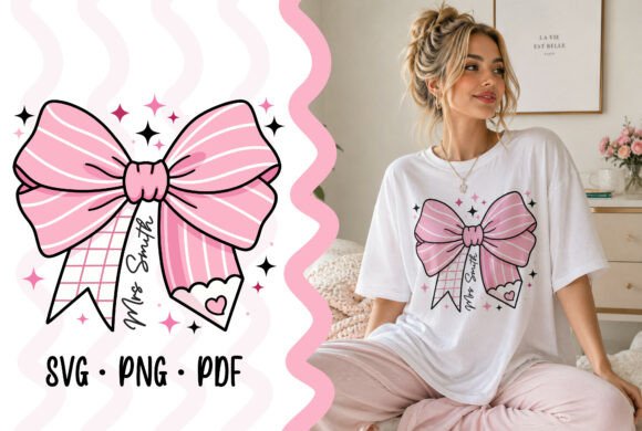 Back to School Coquette Bow SVG: Feminine Designs for 2024