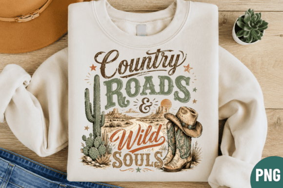 Country Roads Wild Souls: A Rustic PNG for Modern Creators