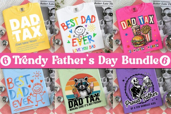 Funny Dad PNG Bundle: Trendy Designs for Father's Day