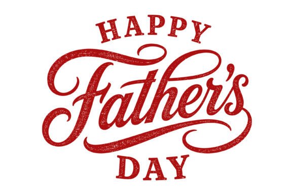 Red Fathers Day SVG Design: A Vintage Typographic Tribute