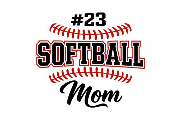 Softball Mom Number 23: A Type Design for Team Spirit