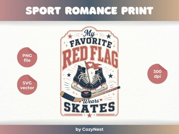 Sports Romance Hockey PNG SVG Design: The Ultimate Bookish Aesthetic