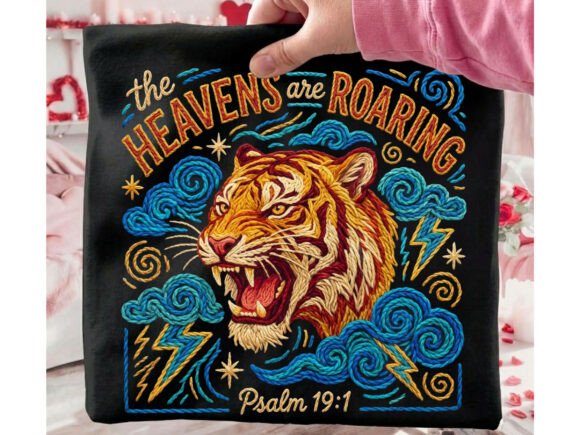 Unleash Faith with the Heavens Roaring Tiger Design