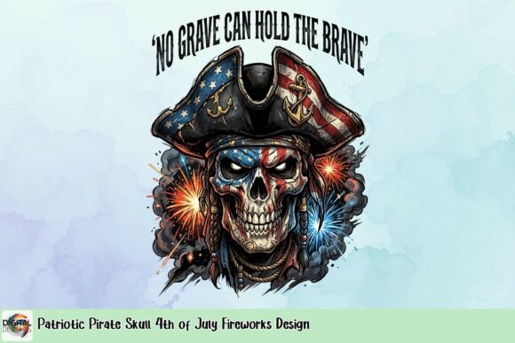Unleash Your Inner Rebel: Patriotic Pirate Skull Design